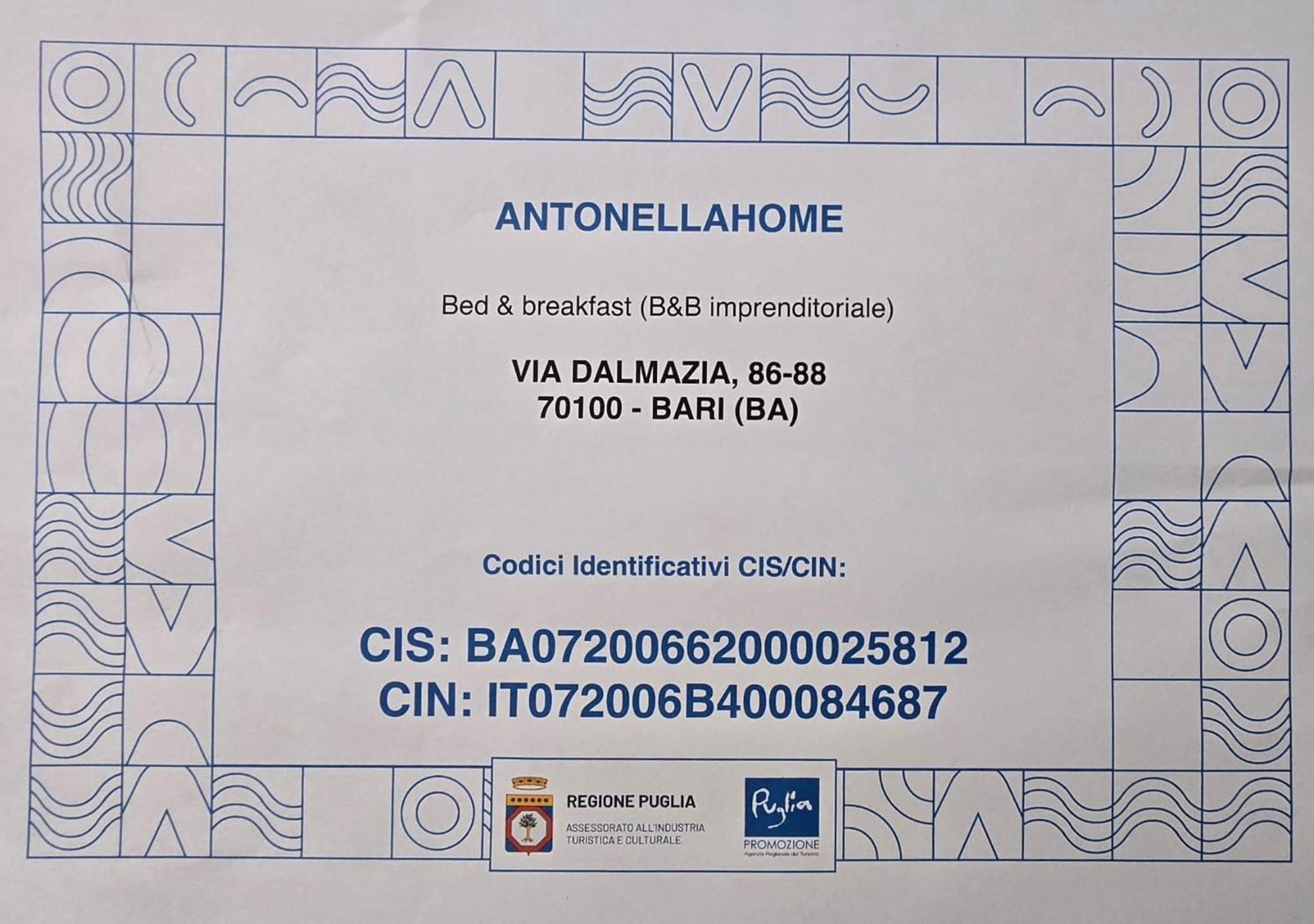 Antonella Home B&B 바리 외부 사진